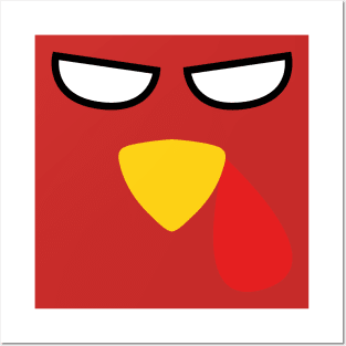 Turkey Face Costume T-Shirt Posters and Art